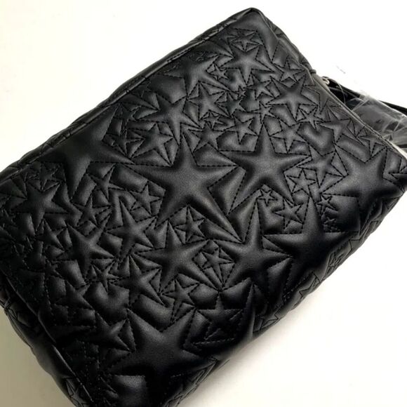 Betsey Johnson Stars Quilted Cosmetic Case- Black - Picture 9 of 11